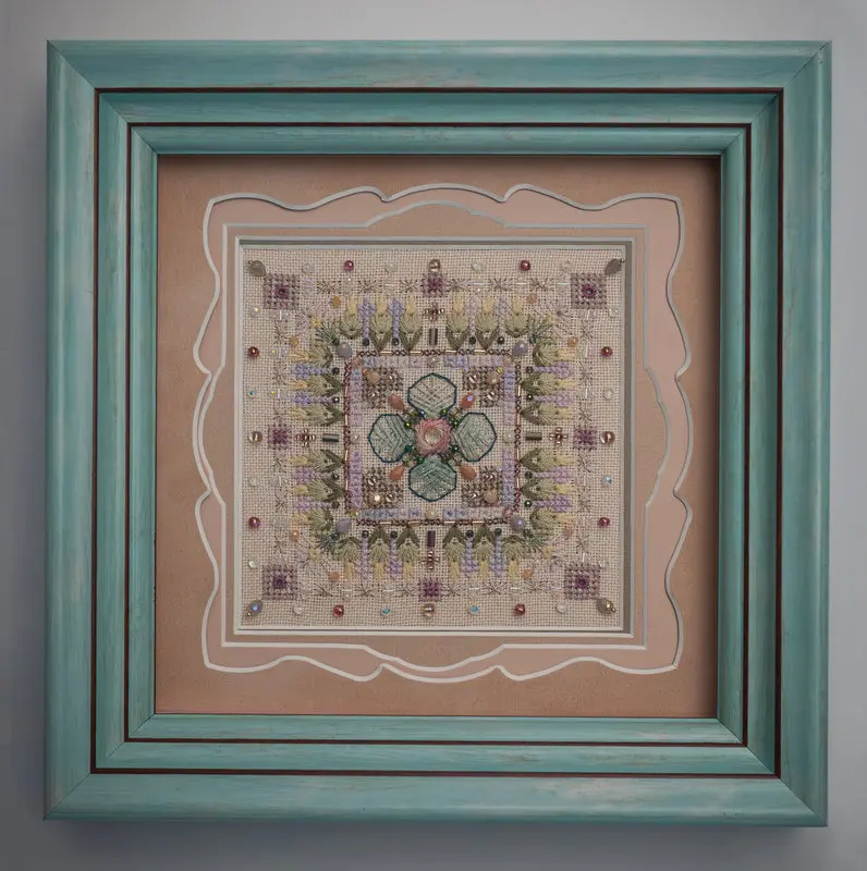 Mini Iris Veil—DIY Creative Cross Stitch Kit – Arts & Crafts Hobby Set