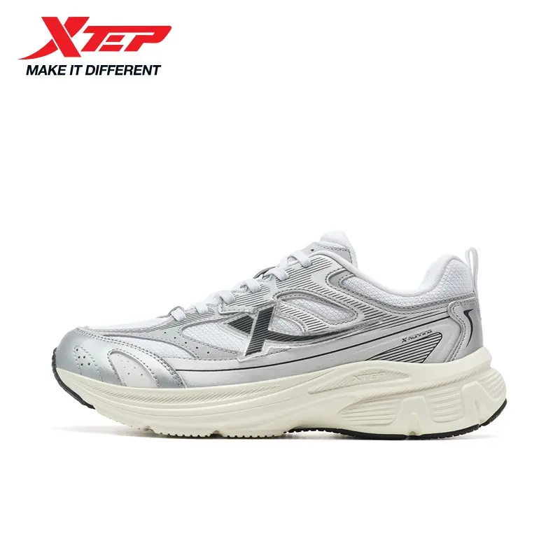 XTEP Vintage Running Shoes Classc Joggers White & Black Design Comfortable Sneakers
