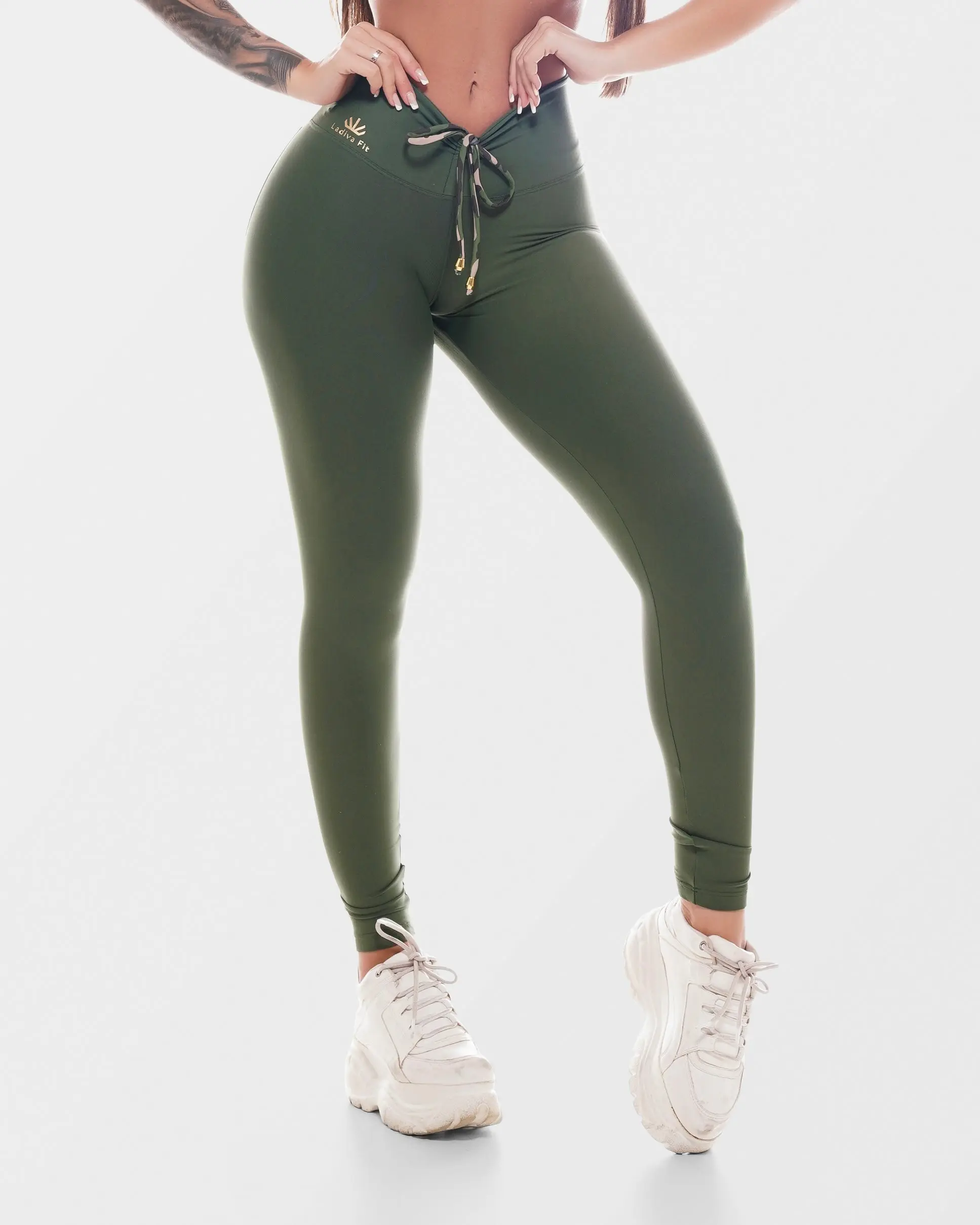 Army Camo Leggings – Sexy Military Print Activewear | LaDiva Fit