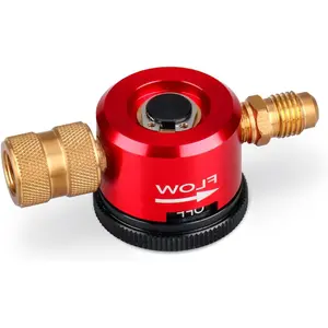 Nitrogen Purge Tool for HVAC, 50 PSI Inlet Nitrogen Flow Regulator, Durable Brass Nitrogen Regulator for Brazing & Purging, Quick Dial Settings, Compatible with 1/4" Refrigerant Hoses