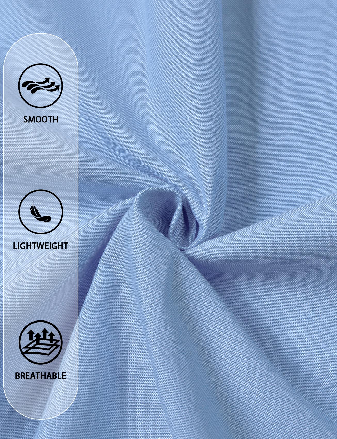 JEMITOP Men's Slim Fit Oxford Shirt, Classic Long Sleeve Button-Down Business Casual Dress Shirt with Pocket, Menswear,back to school,back to school shopping, Casual Formal Basic