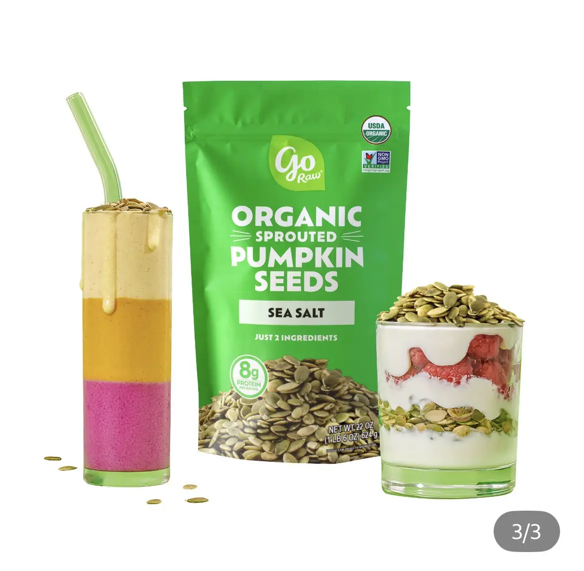 Raw Organic Sprouted Pumpkin Seeds