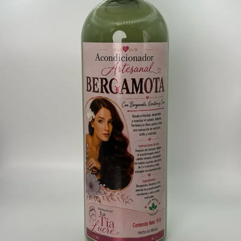 Bergamota Haircare Conditioner - Hydrating, Detangling, Nourishing, Smooth, Rosemary Extract Infused for Daily Shiny, Strong Hair