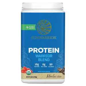 Sunwarrior Warrior Blend, Protein, Mocha, 1.65 lb (750 g)