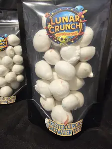 Freeze-Dried Saltwater Taffy, "Frosted Cupcake" Candy Snack