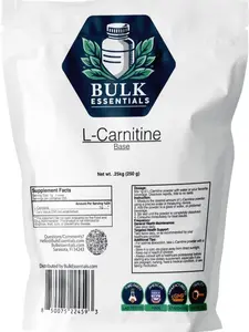 Bulk Essentials l Carnitine Supplement – Amino Acid for Metabolism & Endurance – USA Made Non GMO, Gluten-Free & Hypoallergenic lcarnitine – 1g Per Serving