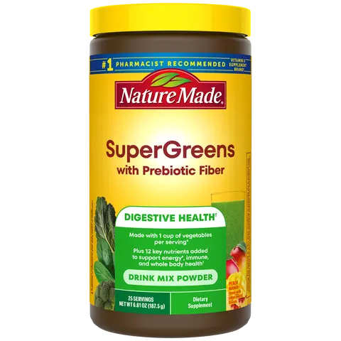 SuperGreens with Prebiotic Fiber Powder Drink Mix