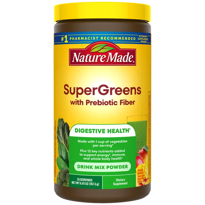 SuperGreens with Prebiotic Fiber Powder Drink Mix