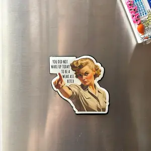 Motivational magnet, Funny magnet, cute magnet, fridge sticker, meme magnet, vintage magnet