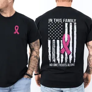 Breast Cancer Awareness Shirt for Men, Husband of a Warrior Shirt, Pink Ribbon Support Tee, Breast Cancer Support Shirt for Him funny graphic tee