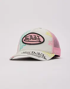 Womens Von Dutch Tagged Trucker Hat