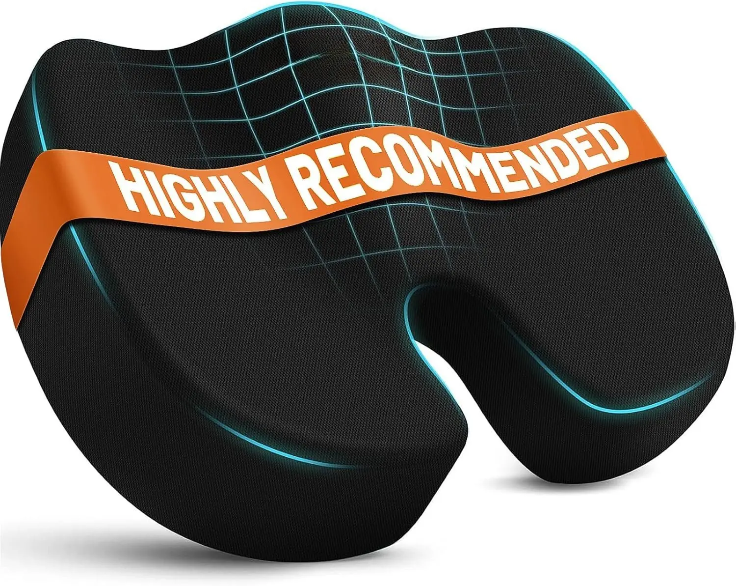 Seat Cushion for Office Chair Memory  Non-Slip Cushion ,  Chair Pad,  Pillow for Office Chair, , Computer Desk, Black