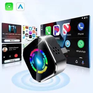 2026 Wireless Carplay Adapter for iPhone/Android - Fast Connection,No Latency,Hands-Free Call,Wireless adapter Electronic Charger carplay dongle,Car Eelectronic Accessories, Carplay Dongle Connectivity
