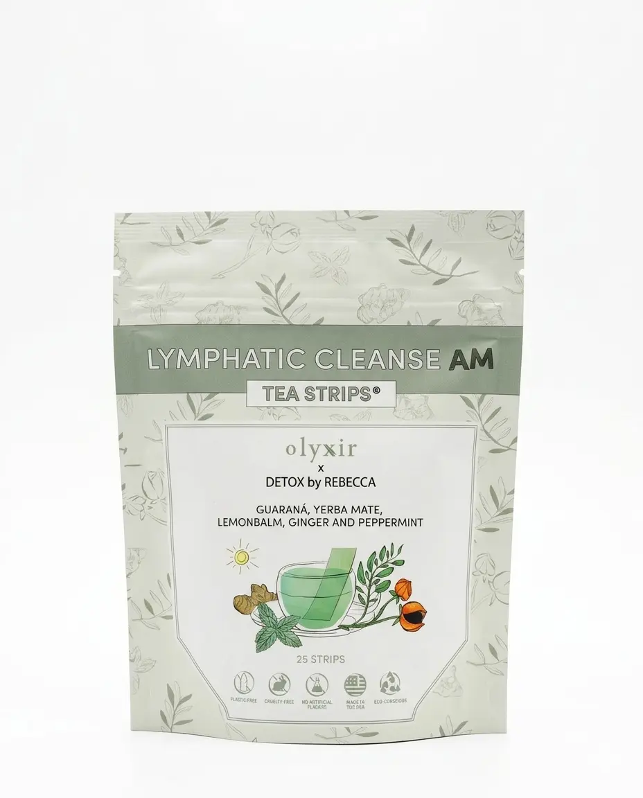 Lymphatic Cleanse Tea Strips AM | Guarana | Makes 25 Cups of Tea Lymphatic Cleanse Tea Strips AM | Guarana | Makes 25 Cups of Tea
