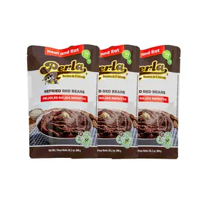 Perla Refried Red Beans (Frijoles Rojos Refritos) 28 oz - PACK OF  3