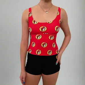 Buc-ee's Women's Red Logo Tankini Top