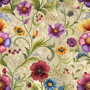 Assorted Vintage Florals Pattern 1 Quilting Cotton Fabric