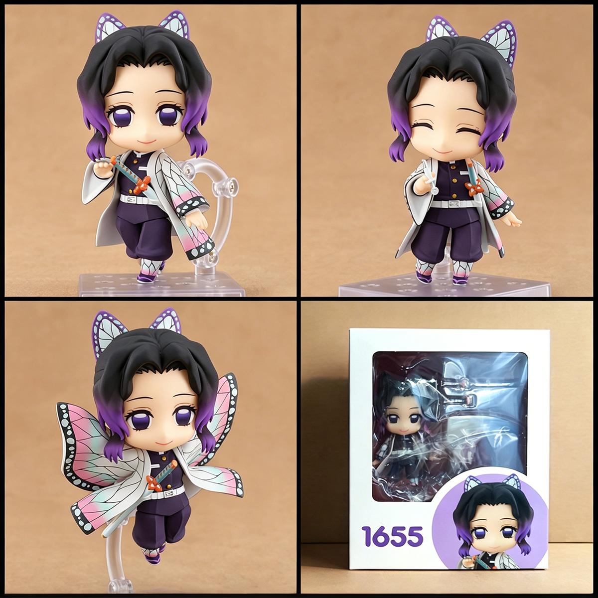 Demon Slayer Q Version Figures | Muichiro Mitsuri Nezuko Tanjiro Zenitsu Inosuke Rengoku Giyuu Shinobu Sanemi Genya Tengen Akaza | Collectible Anime Action Chibi Figure Toy with Movable Joints & Changeable Face