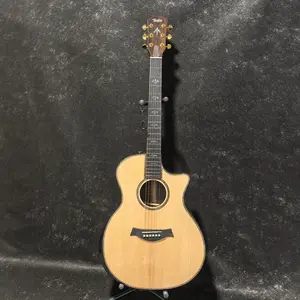 914 with EQ Acoustic Guitar, Ebony Fingerboard, Gold Tuning Pegs, 6 Stringed, Folk Style Suitable for Studio Recording