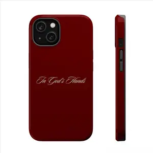 In God's Hands Magnetic Impact-Resistant Phone Case — Protective Red Religious Phone Cover