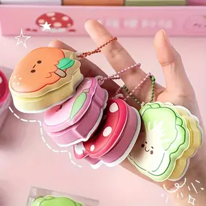 4-piece mixed set of cute mini notebooks - Portable stress-relieving journals with colorful soft covers and fun illustrations including a sweet bear, suitable for daily and scheduling, Travel diary notebook