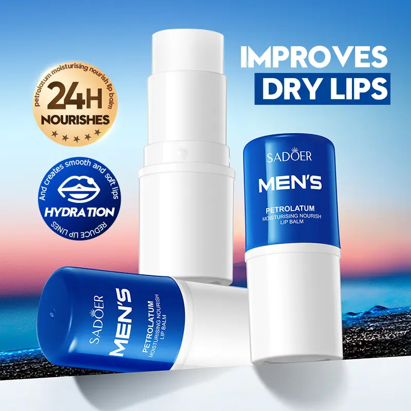 Vaseline Men's Winter Lip Balm 5-Pack - Deep Moisture Lock, Moisture Nourishment, Nourishing Moisture, Hydrating, Intense Hydration, Anti-Chapping & Outdoor Protection