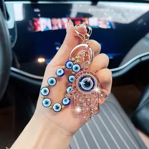 Fashion Blue Eye Keychain, Creative Devil's Eye Design, Bag Pendant, Car Key Chain, Unique Accessory, Stylish and Trendy