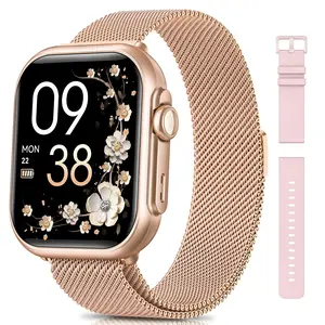 Smart Watch Pro for Men & Women, 1.85" HD Display, 30-Day Battery Life, Bluetooth-compatible Calls, GPS Fitness Tracker, IP68 Waterproof, Valentine's Day Gift