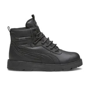 PUMA Mens Desierto V3 Puretex Round Toe Lace Up Casual Boots Ankle - Black