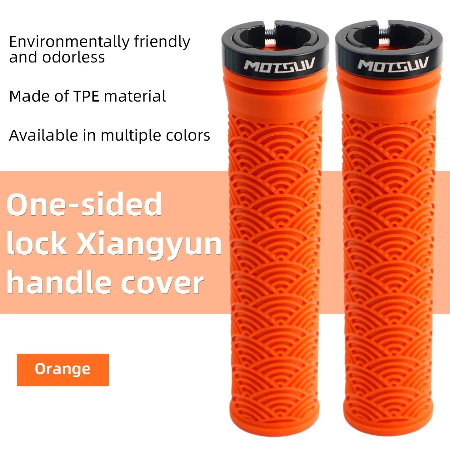 TPE Chinese Style Grip Non-slip Bmx Handle Bicycle Grips MTB Bike Handlebar Rubber Cycling Bike Accessories