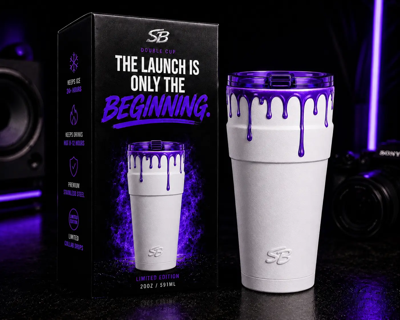 Double Cup Tumbler 20oz Signature Styrofoam Launch Edition