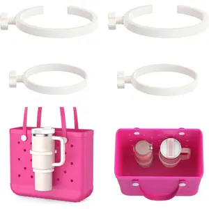 2 Pack Cup Holder for Bogg Bag, Fits 16-40oz Stanley, Insert Drink Holder Attachment Compatible with All Bogg Bags & Simply Southern Beach Tote Bag