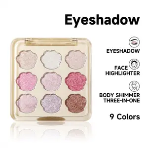 three-in-one Shimmer Palette Eyeshadow Glitter Metallic  Party&Stage Must-Have Great Gift natural Valentines Gift Mother's Day Gift ，birthday present，Women's gifts Makeup Cosmetic