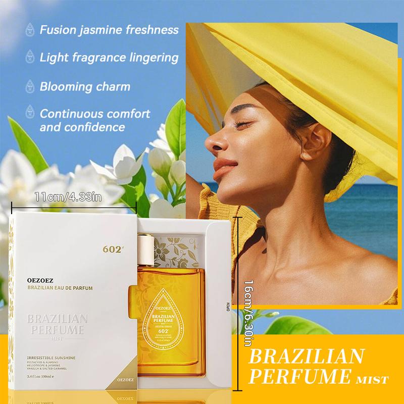 OEZOEZ BRAZILIAN EAU DE PARFUM Perfume – Hair Perfume for Women with Vanilla, PISTACHIO & ALMOND HELIOTROPE & JASMINE VANILLA & SALTED CARAMEL 100ml (3.4 fl oz)