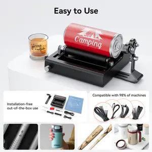 Universal Rotary Roller for Engraving Cylindrical Objects Cups Mugs Compatible with WAINLUX, GORIFEI & More