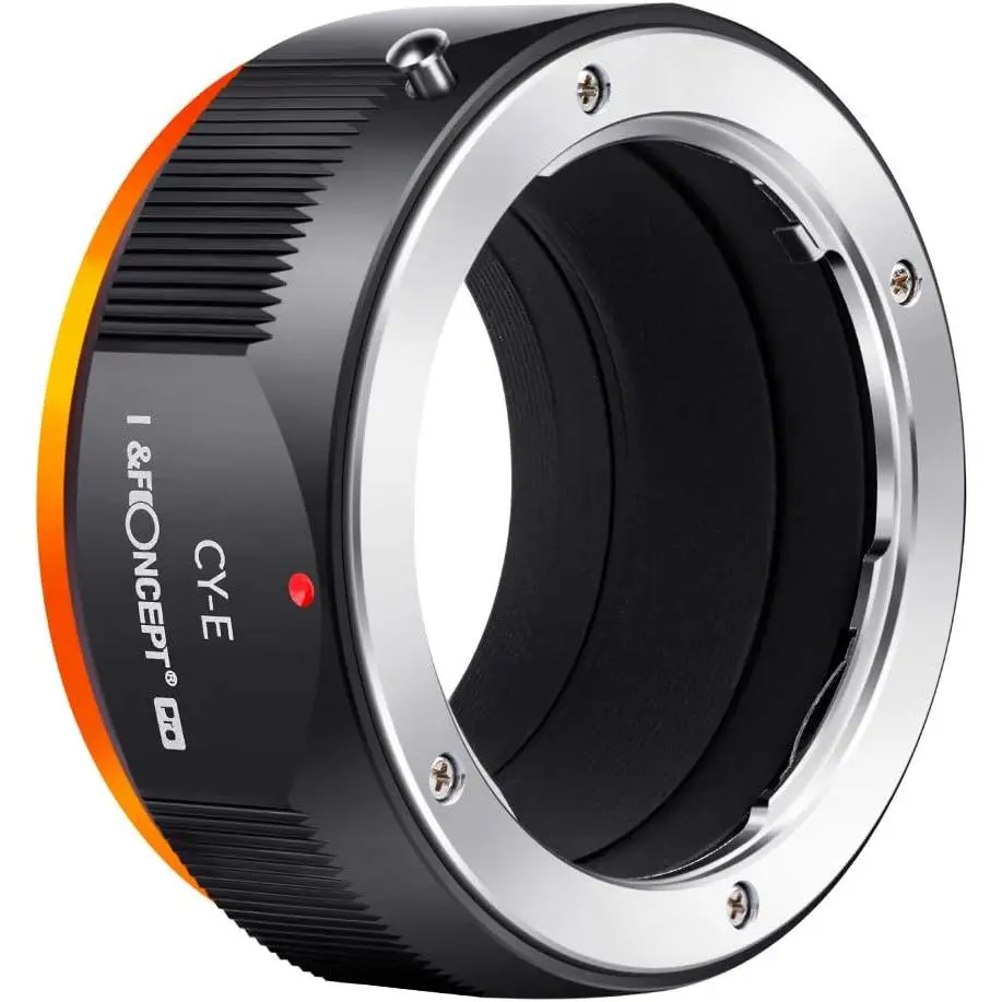 K&F Concept Lens Mount Adapter Compatible for Contax/Yashica (C/Y) Lens to Sony Alpha NEX E-Mount Cameras with Matting Varnish Compatible for Sony NEX-3 NEX-3C NEX-3N NEX-5