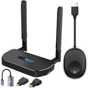 HDMI Transmitter and Receiver 4K Kit,  4K  Presentation Equipment HDMI Adapter, Plug and Play Streaming Media. Laptop, Dongle, PC,  Phone to HDTV/Projector 165FT/50M