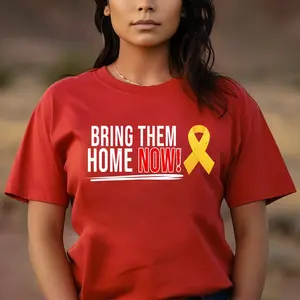 Bring Them Home NOW! Missing and Murdered Indigenous Women Yellow Ribbon Unisex T-Shirt/Hoodie/Sweatshirt Fabric Top