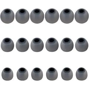 Silicone Earbud Tips Replacement For Earbuds, 9 Pairs (S, M, L)