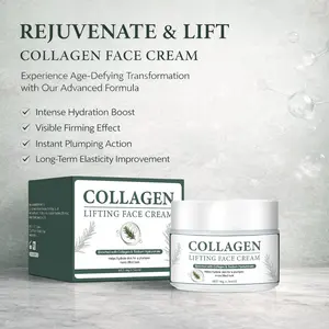 Collagen Lifting Face Cream, Collagen Cream Body Lotion & Face Moisturizer, Skincare Anti Aging Collagen Lotion For Women, Men, Hand, & Neck Improves Look Of Crepe Skin & Uneven Dry Skin, 1.76Oz.