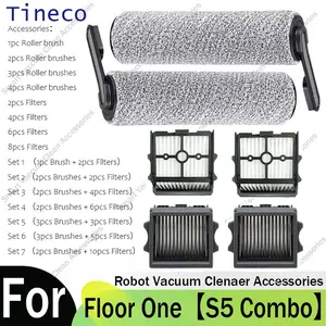 For Tineco Floor ONE 【S5 Combo】 Cordless Wet & Dry Vacuum Cleaner Accessories Easy to Install Brush Roller and HEPA Filter Replacement Spare Parts