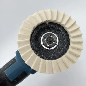 Wool Flap Disc 125 Grinding Pad, 5 Inch Multi-Page Polishing Wheel, High-Quality Wool Material, Durable and Efficient Tool
