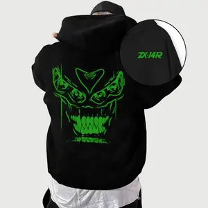 Kawasaki Ninja ZX-14R Inspired Hoodie - Motorcycle Sweatshirt for Riders