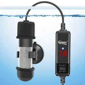 hygger Small Aquarium Betta Heater, Submersible Fish Tank Heater 10W/25W/50W/100W with LED Digital Display, Suitable for Marine Saltwater and Freshwater up to 5/10/16/26 Gallon