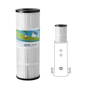 【DealsForYouDays】VEVOR Pool Filter Cartridge, 50 Sq. Ft Spa Hot Tub Filter Cartridge Replacement, Compatible with Hayward C500, CX500-RE, Pleatco, Secure for Kids & Pet, Trilobal Pleated, Easy to Clean