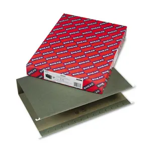 212 MAIN 3" Capacity Box Bottom Hanging File Folders - Legal Size, Green, 25/Box, 3" Expand, Scored Front, Bulky Fit