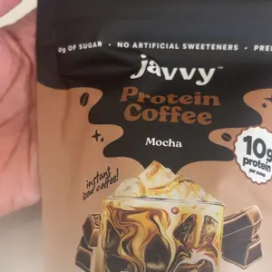 Javvy Protein Coffee Variety Pack, 4 Flavors (Original, Mocha, French Vanilla, Caramel) - Premium Whey Protein Instant Iced Coffee - No Artificial Flavors & Sweeteners, No Added Sugar, 20 Servings