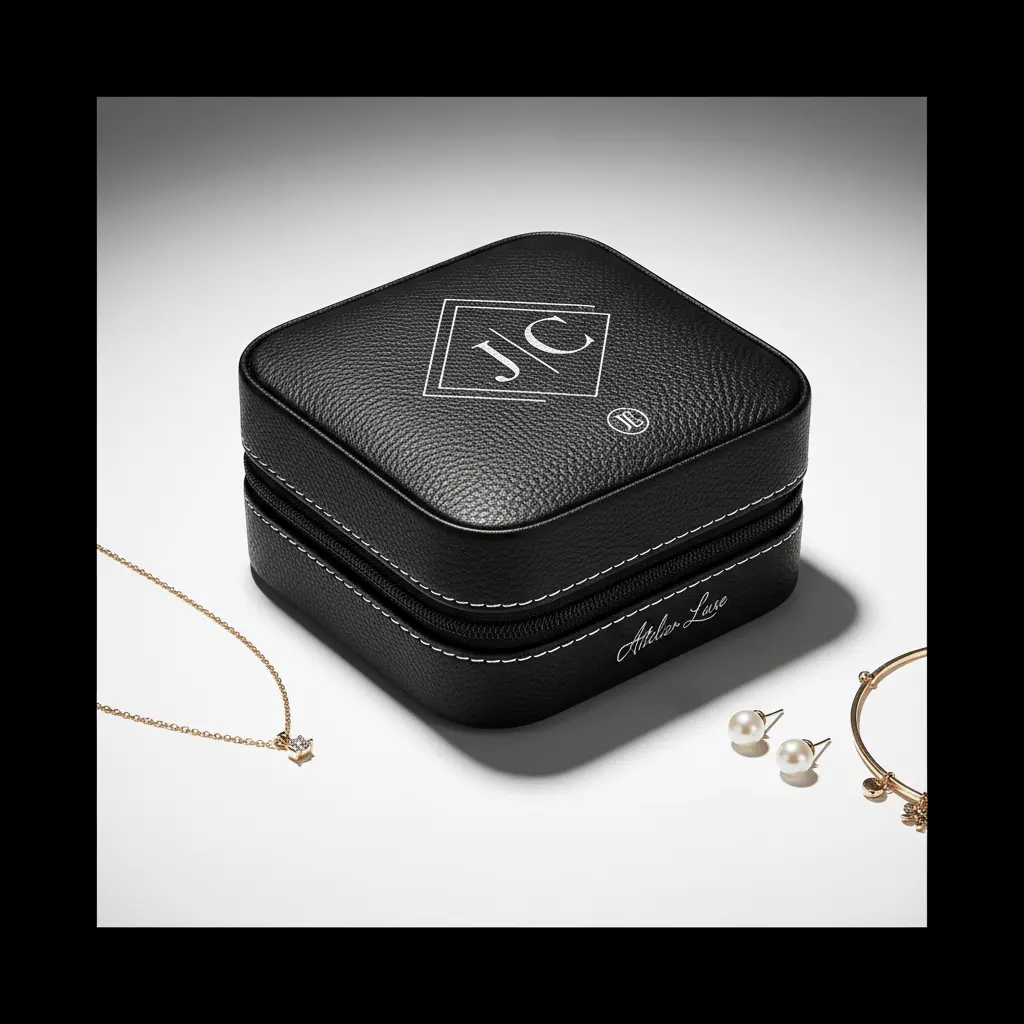 personalized travel jewelry box Laserable Leatherette Jewelry Box