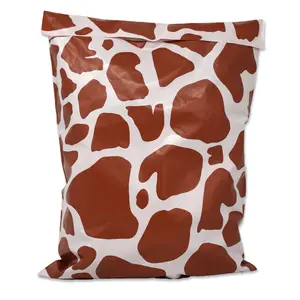 Brown Cow Print Poly Mailers Size 10x13 Shipping Bags