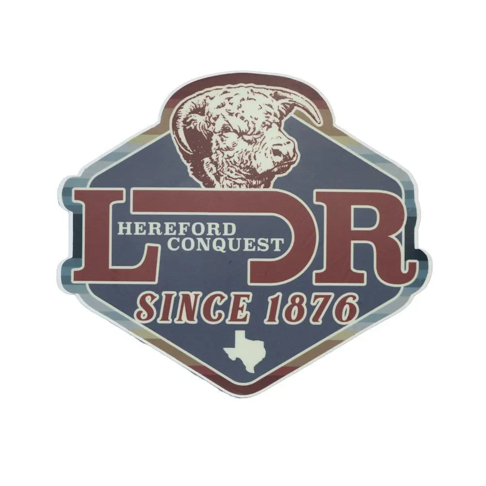 Lazy J Ranch Wear Western Ranching Conquest Hereford Sticker - Scrapbooking Supplies, Craft Embellishment for DIY Scrapbooking, Stamping Projects